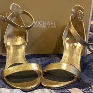 Michael Kors Gold Heels